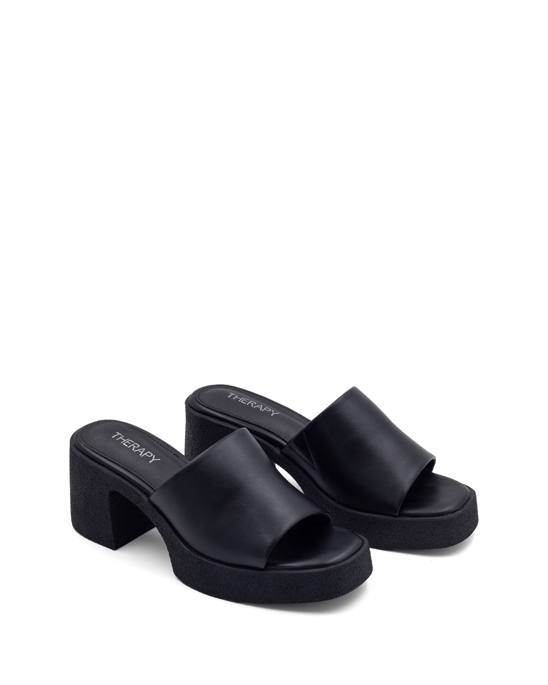 Twisted Platform Heel Black