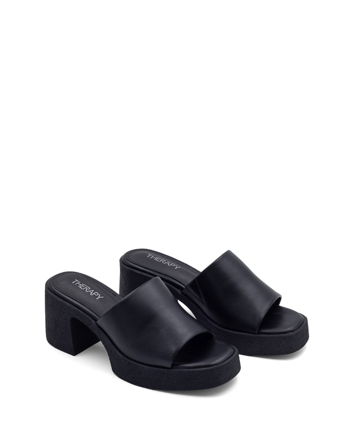 Twisted Platform Heel Black