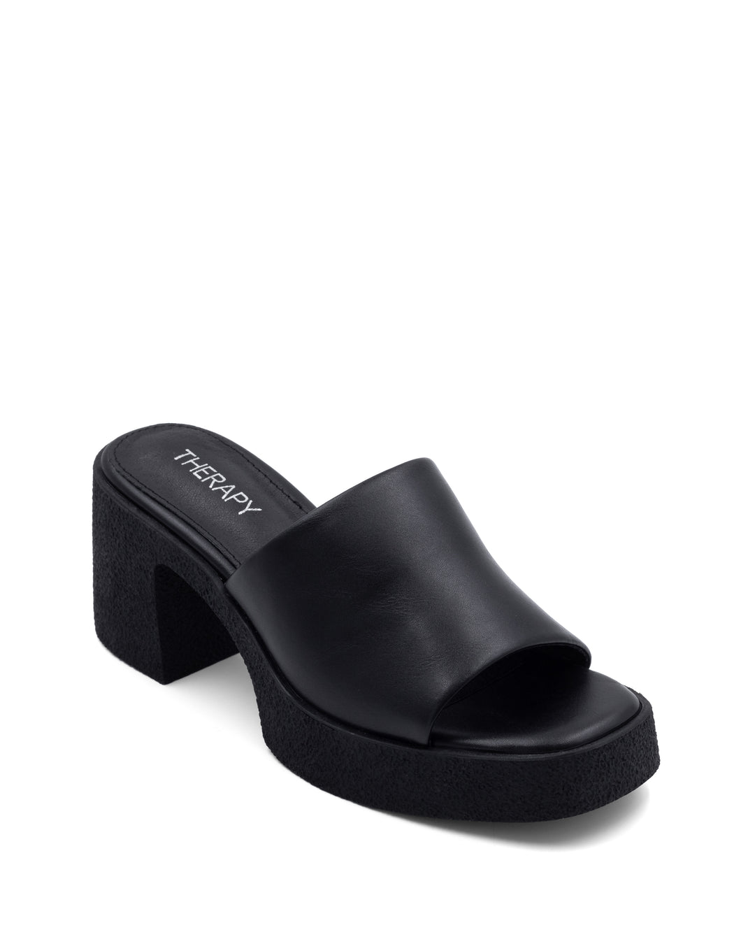 Twisted Platform Heel Black