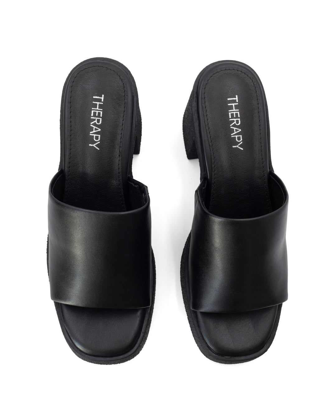 Twisted Platform Heel Black
