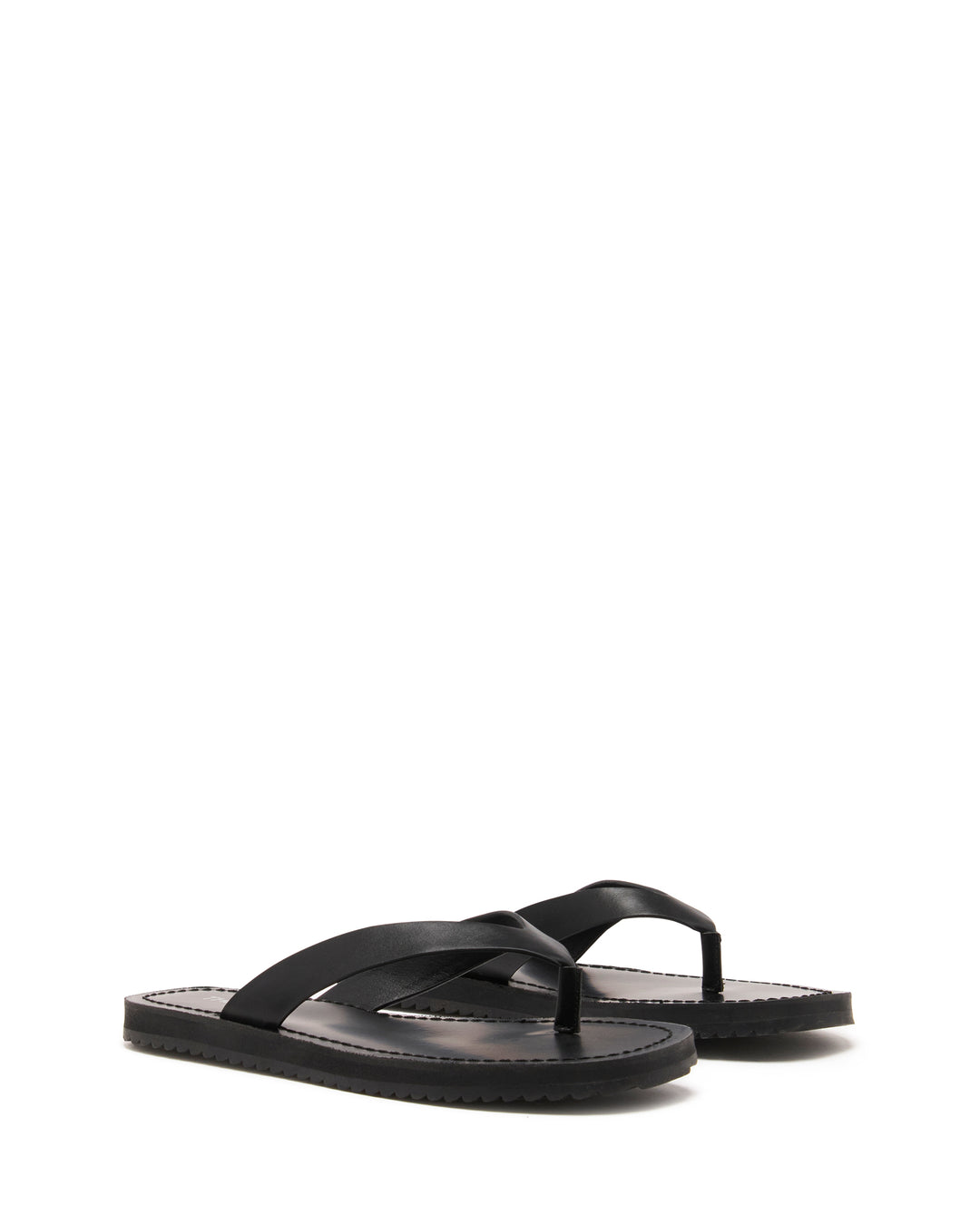 Undone Thong Sandal Black