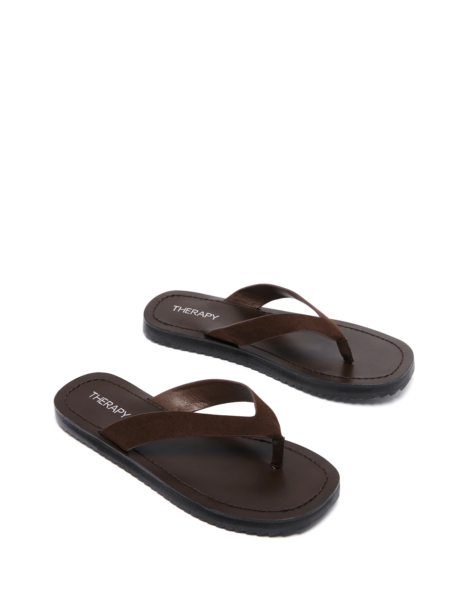 Undone Thong Sandal Chocolate Suede