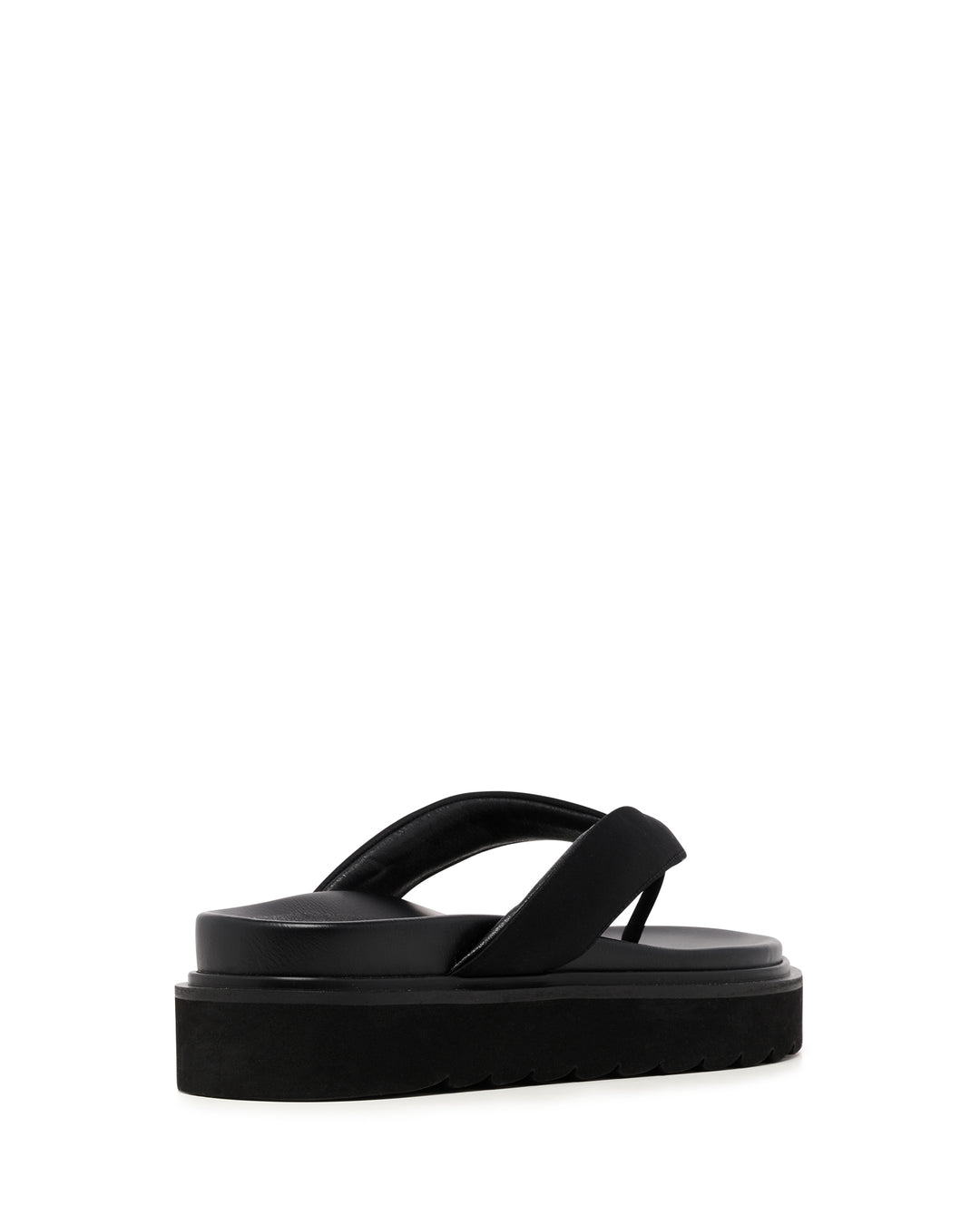 Vacay Thong Sandal Black Lycra