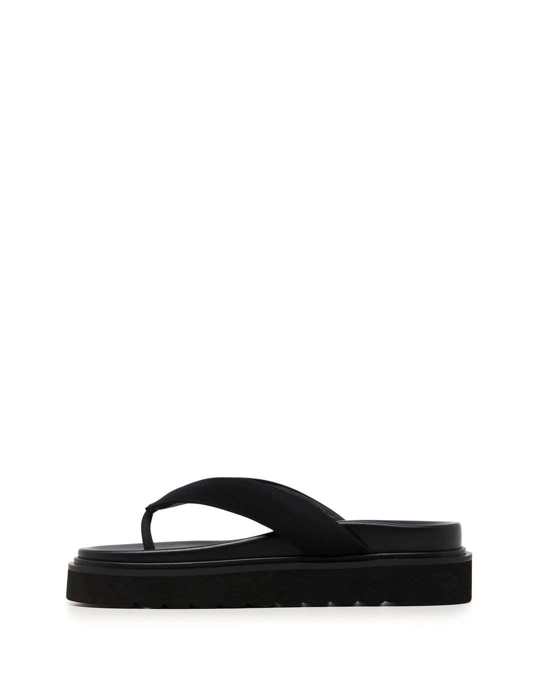 Vacay Thong Sandal Black Lycra