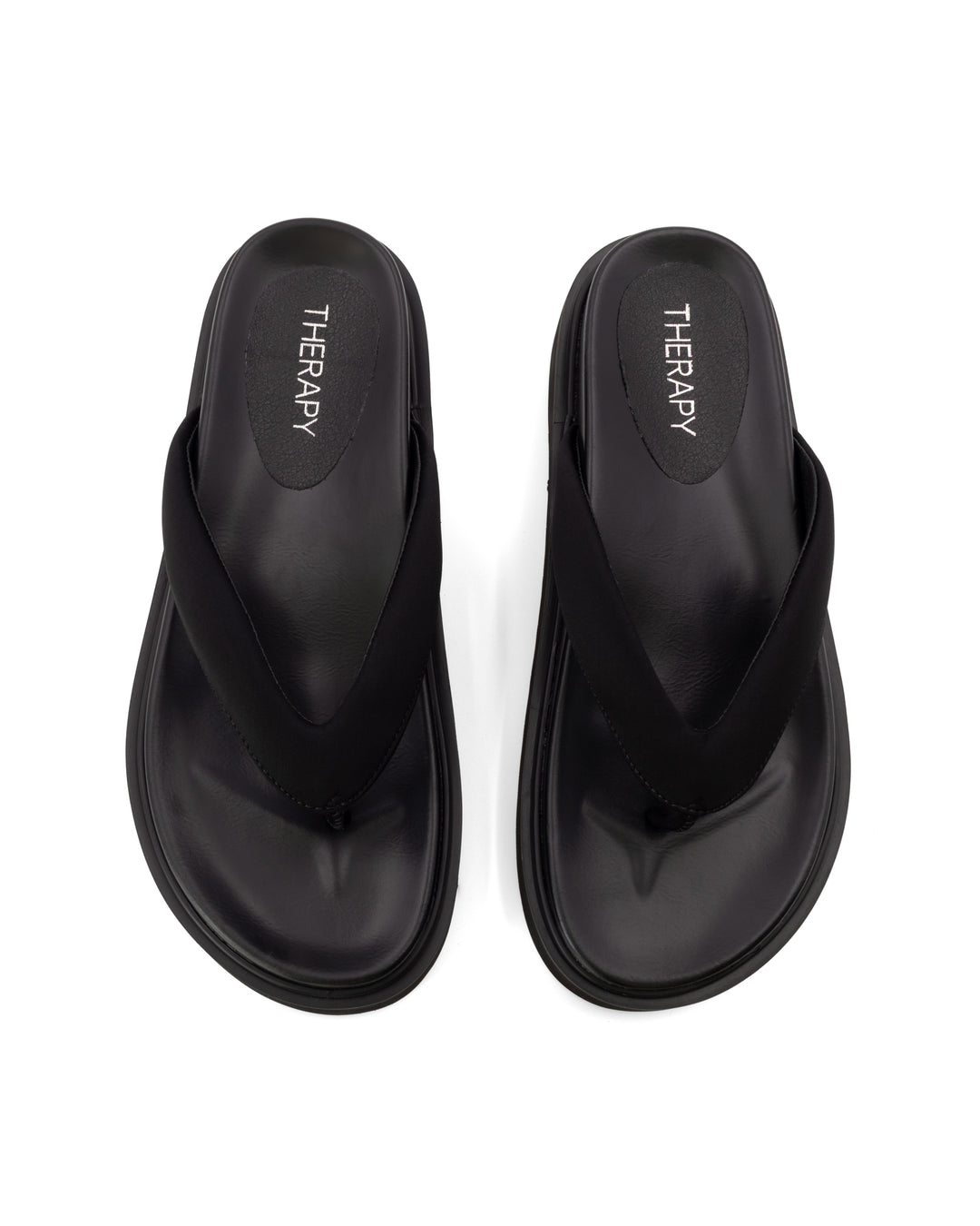 Vacay Thong Sandal Black Lycra