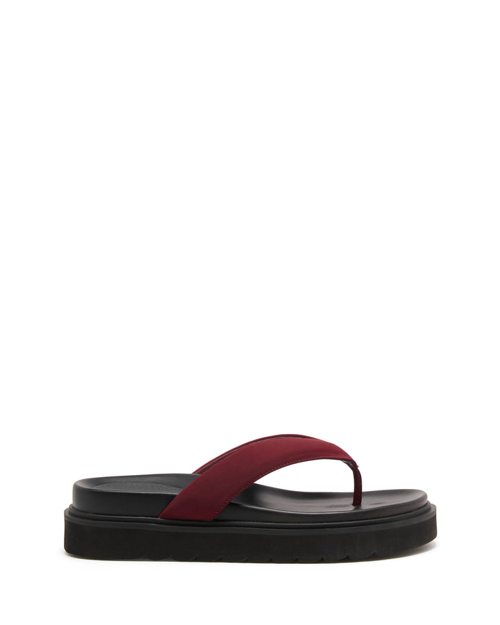 Vacay Thong Sandal Bordeaux Lycra