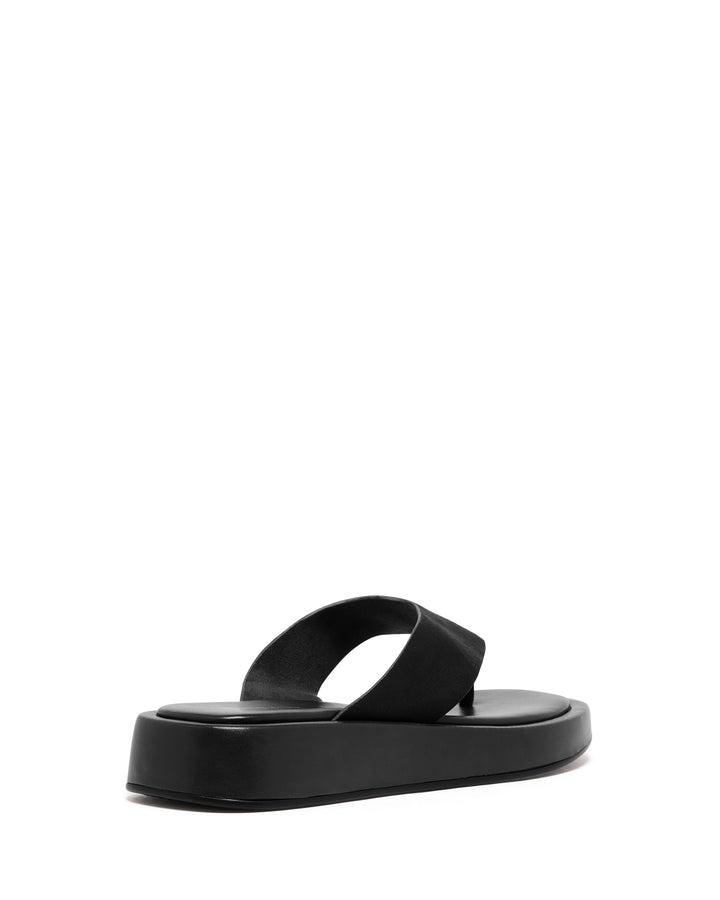 Veda Thong Sandal Black Suede