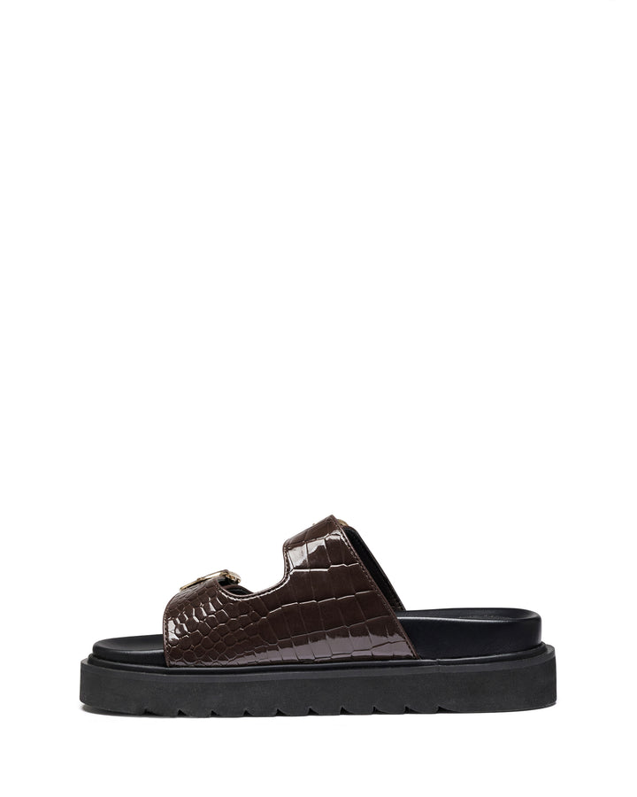 Venom Chocolate Patent Croc