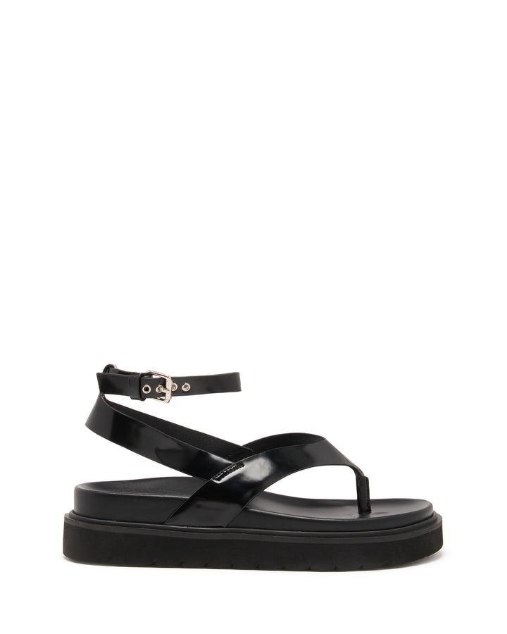 Visa Sandal Black Patent