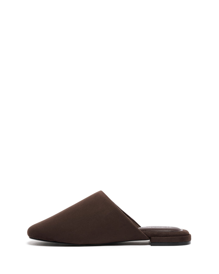 Weston Flat Chocolate Suede