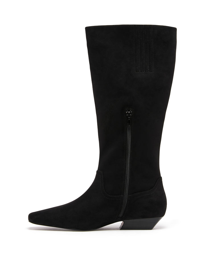 Xavier Tall Boot Black Suede
