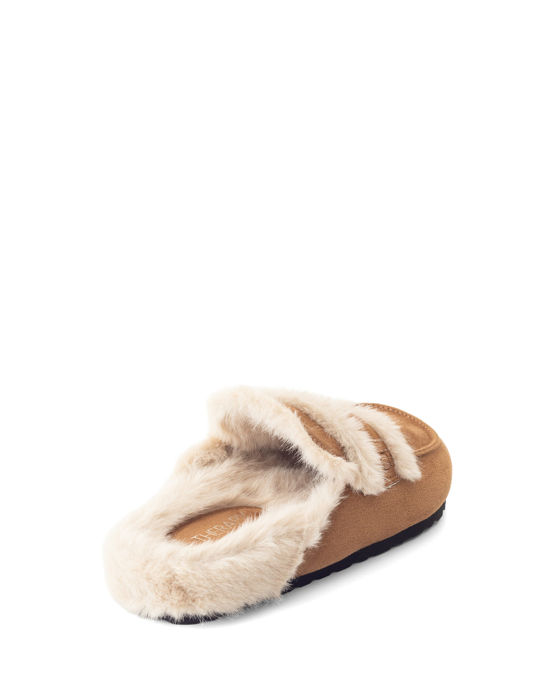 Yuki Mule Toffee Faux Suede