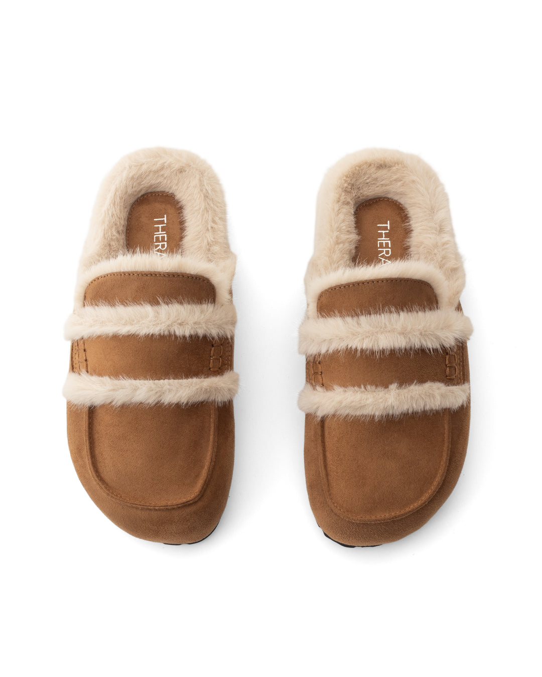 Yuki Mule Toffee Faux Suede