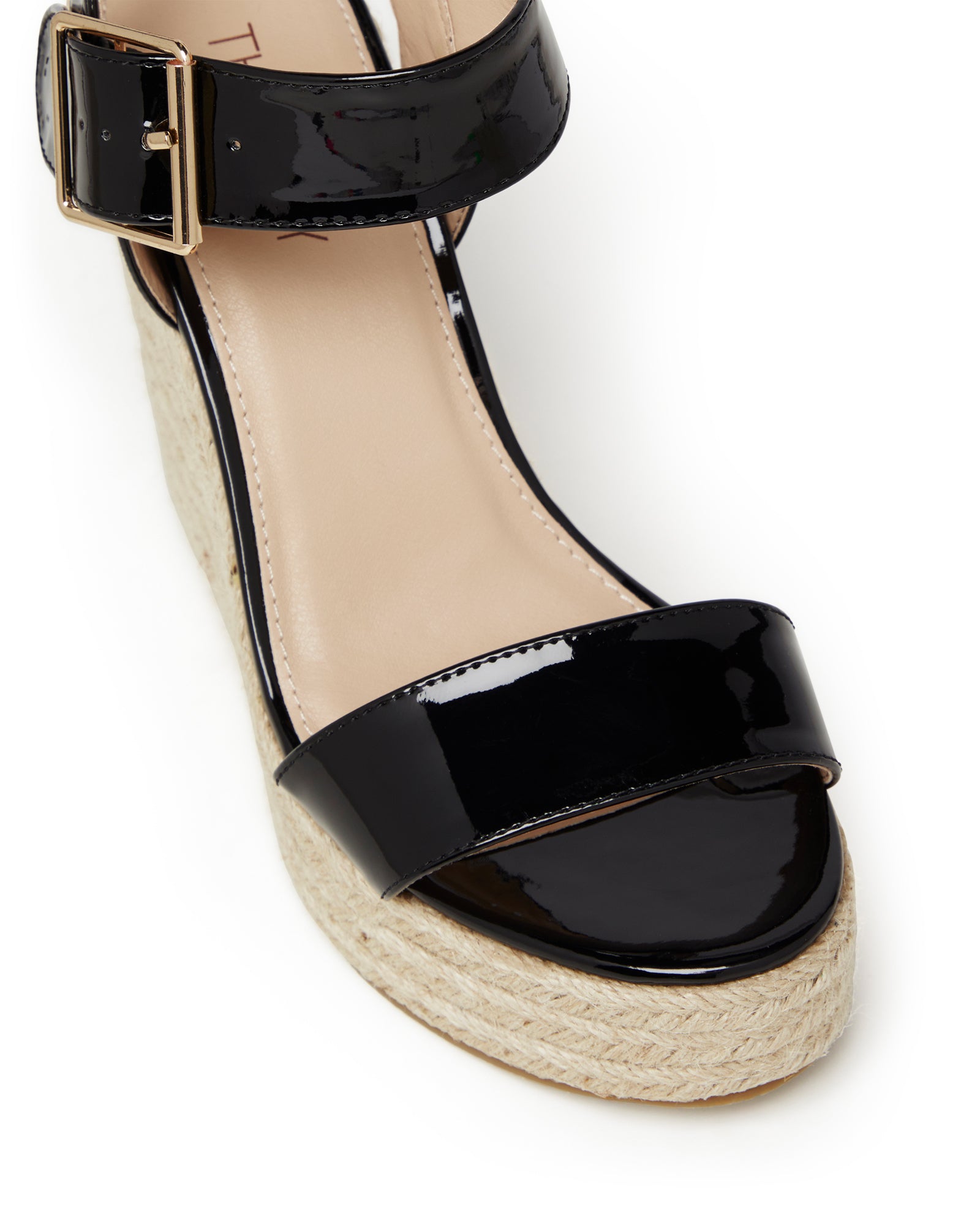 Zappie Wedge Black Patent