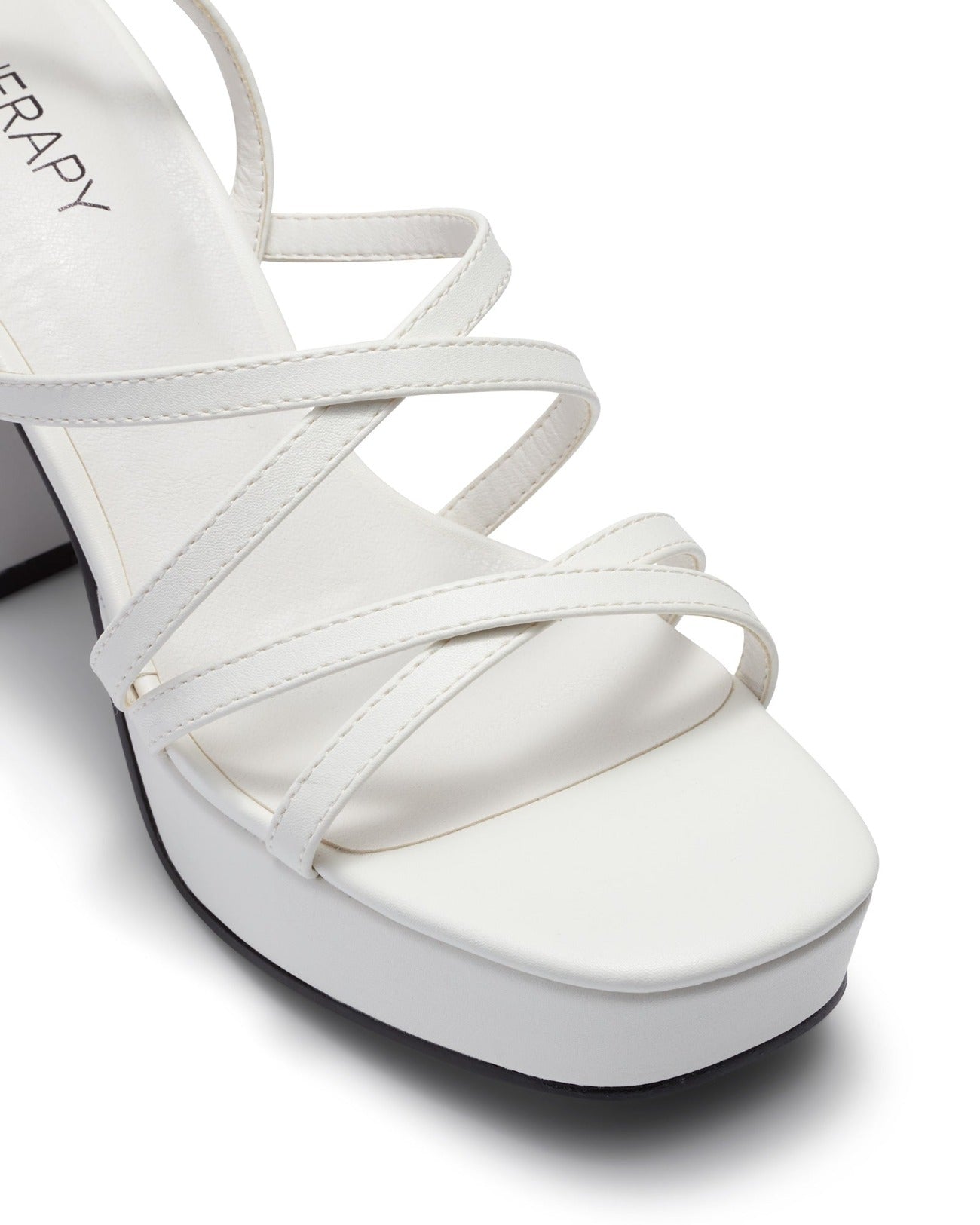Therapy Shoes Ada White | Women's Heels | Sandals | Platform | Strappy