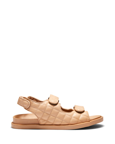 Therapy Shoes Andi Beige | Women's Sandals | Flatform | Flat | Quilted
