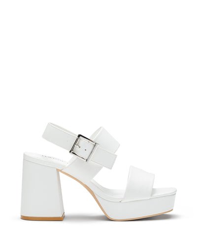 Therapy Shoes Austin White | Women's Heels | Sandals | Platform | Chunky