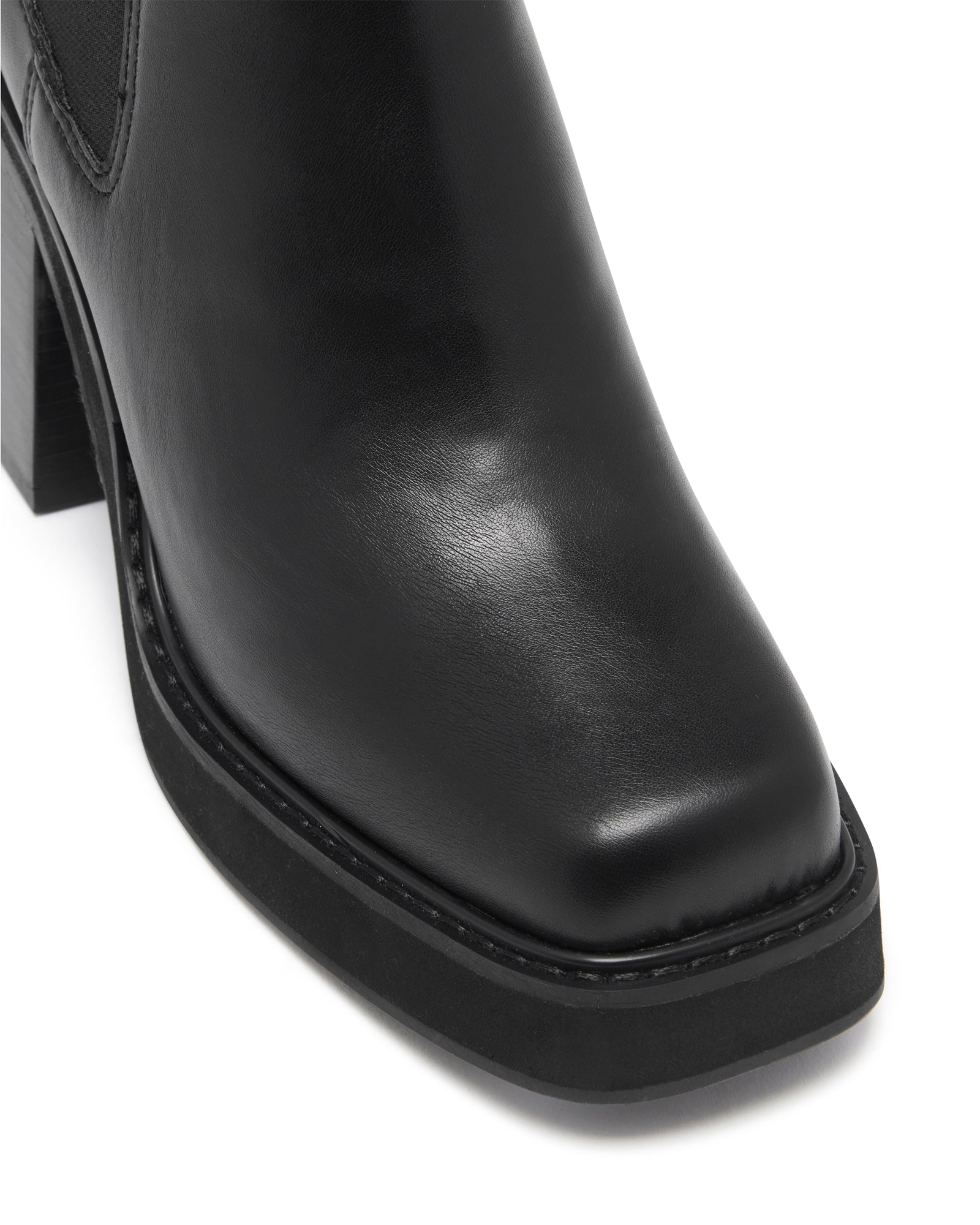 Therapy black patent alloy boots sales