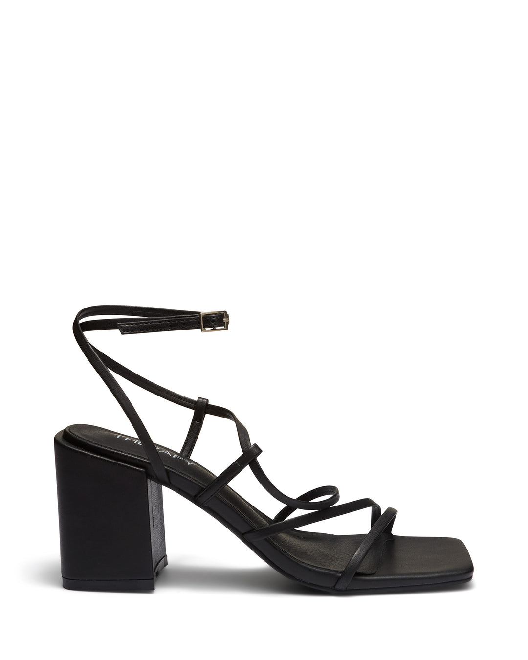 Therapy Shoes Bambi Black Women s Heels Sandals Strappy Block