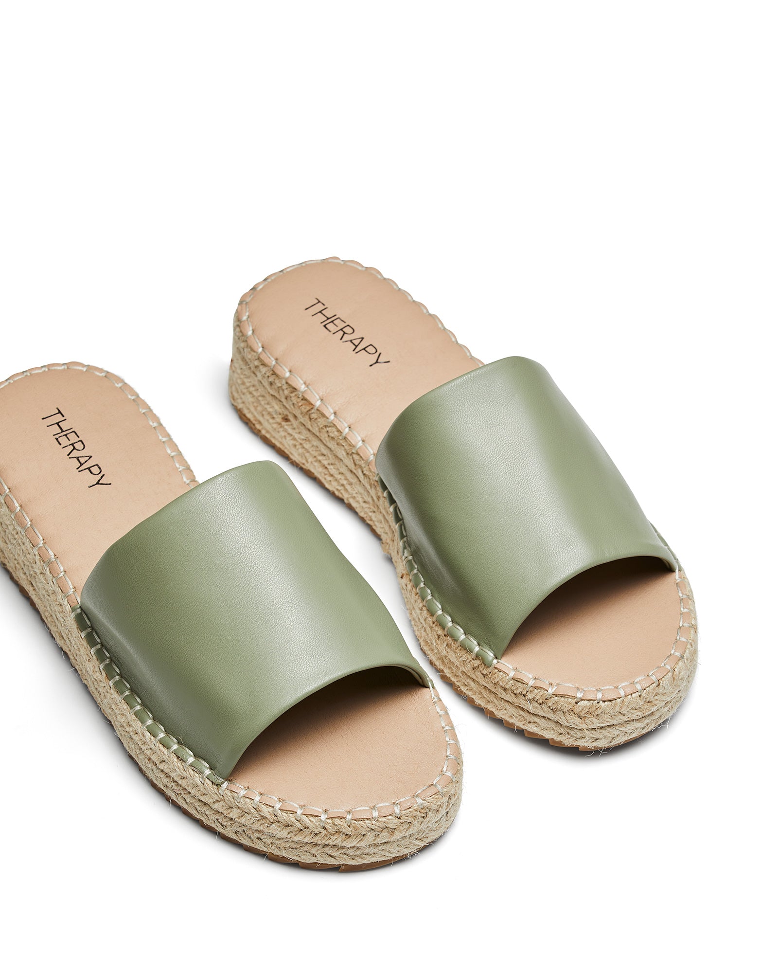 Therapy Shoes Boca Pistachio | Women's Slides | Sandals | Platform | Espadrille
