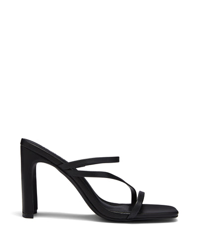 Therapy Shoes Brooklyn Black | Women's Heels | Mule | Strappy | Dress