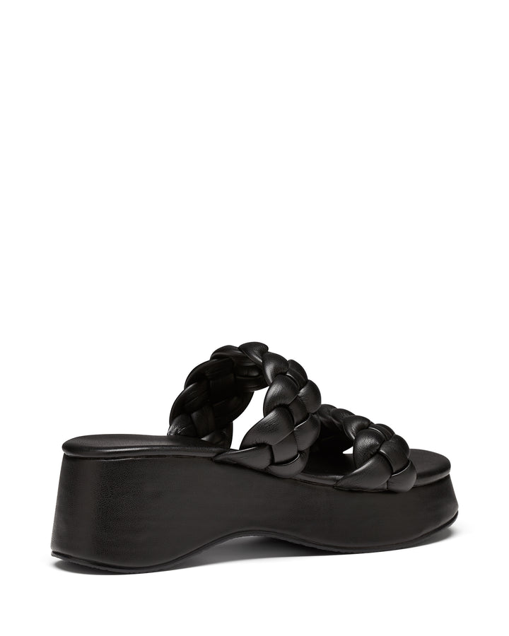 Therapy Shoes Christy Black | Women's Sandals | Slides | Platform | Woven