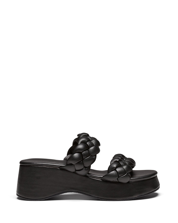 Therapy Shoes Christy Black | Women's Sandals | Slides | Platform | Woven