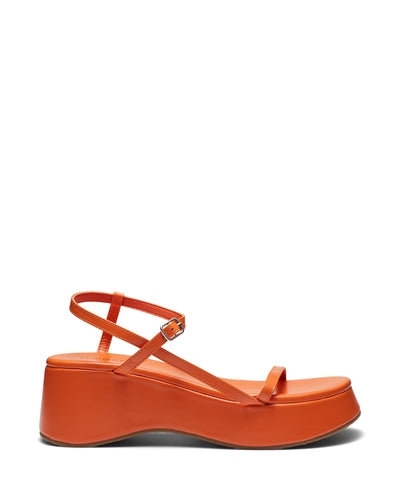 Therapy Shoes Claudia Tangerine | Women's Sandals | Platform | Flatform | Strappy