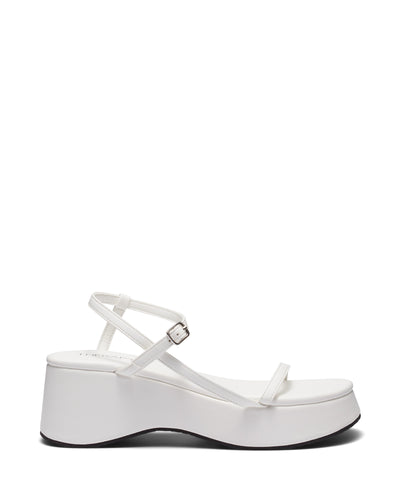 Therapy Shoes Claudia White | Women's Sandals | Platform | Flatform | Strappy