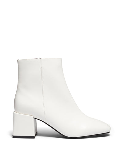 Therapy Shoes Cole White | Women's Boots | Ankle | Low Block Heel 