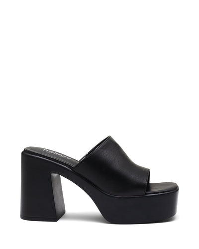 Therapy Shoes Devon Black | Women's Heels | Sandals | Platform | Mule