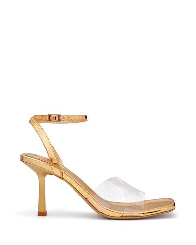 Therapy Shoes Dita Gold | Women's Heels | Sandals | Stiletto | Mule