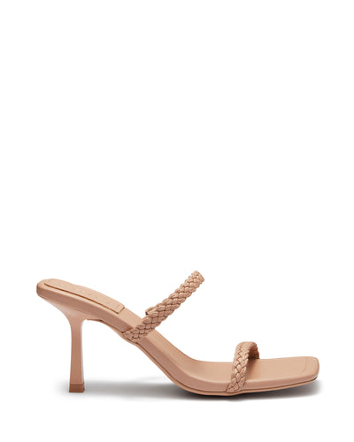 Therapy Shoes Drew Latte | Women's Heels | Sandals | Stiletto | Braided