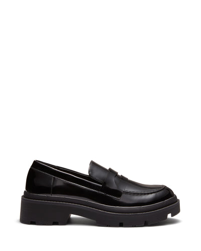 Therapy Shoes Dua Black Patent | Women's Loafers | Flats | Round Toe | Slip On