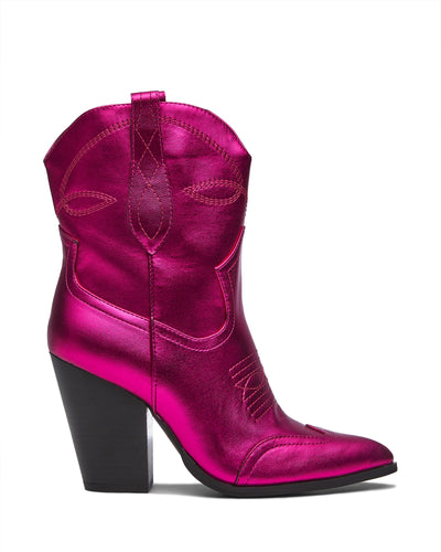 Therapy Shoes Duke Metallic Pink | Women's Boots | Western | Mid Calf | Cowboy
