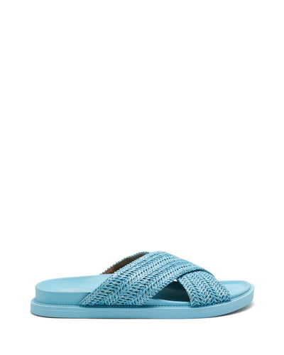 Therapy Shoes Eden Blue | Women's Sandals | Slides | Flatform | Raffia