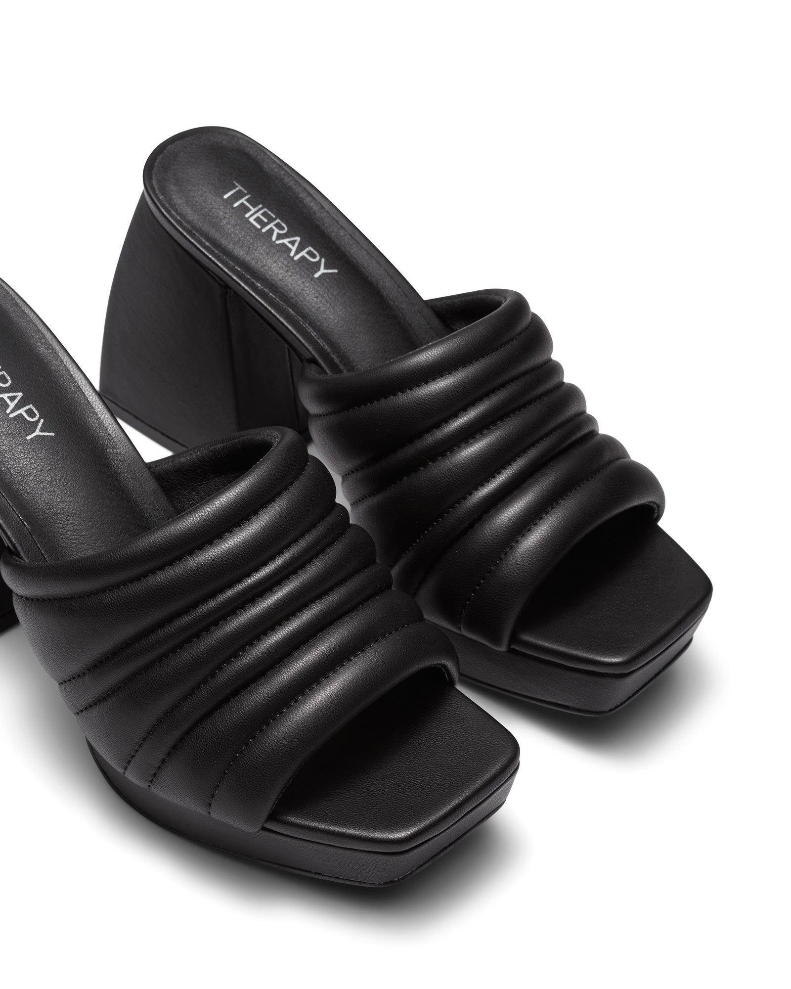 Therapy Shoes Euphoria Black | Women's Heels | Sandals | Platform | Mule
