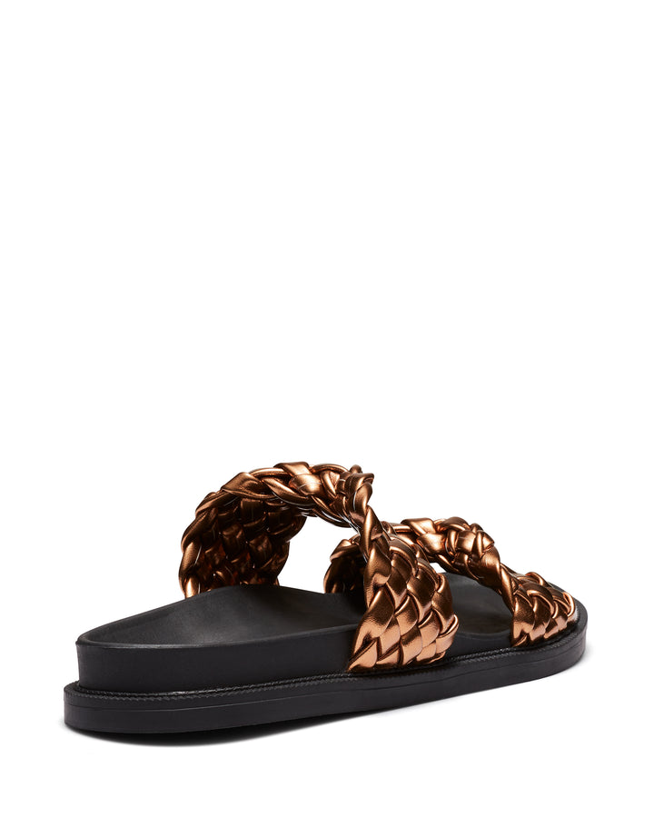 Therapy Shoes Evil Bronze | Women's Sandals | Slides | Flatform | Woven