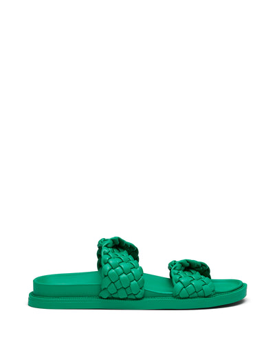 Therapy Shoes Evil Green | Women's Sandals | Slides | Flats | Woven