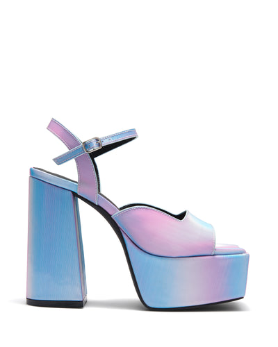 Therapy Shoes x Ella May Ding | Dom Hologram | Women's Heels | Platform