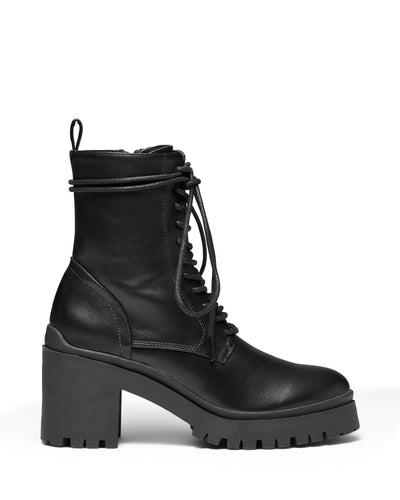 Therapy Shoes Giulia Black | Women's Boots | Ankle | Combat | Lace Up