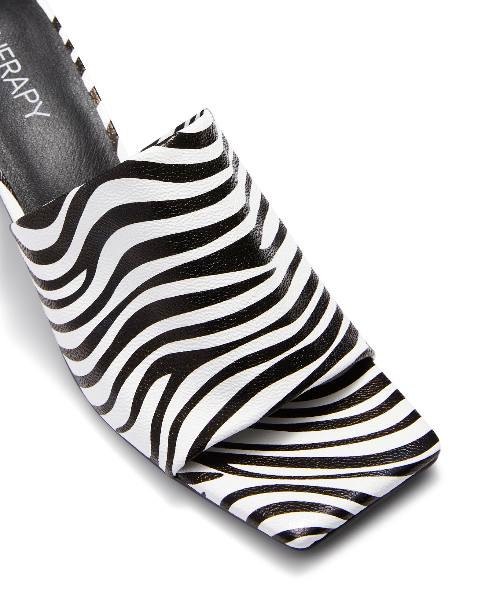 Therapy Shoes Grimes Zebra | Women's Heels | Sandals | Mules | Square Toe