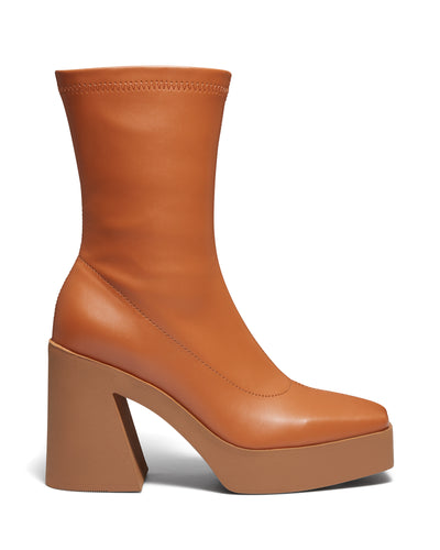 Therapy Shoes Jagger Camel | Women's Boots | Platform | Flared Heel | 70's