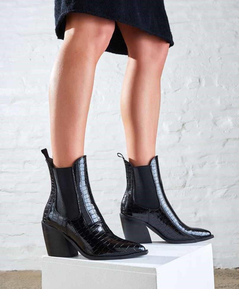 Josette Black Croc - Therapy Shoes