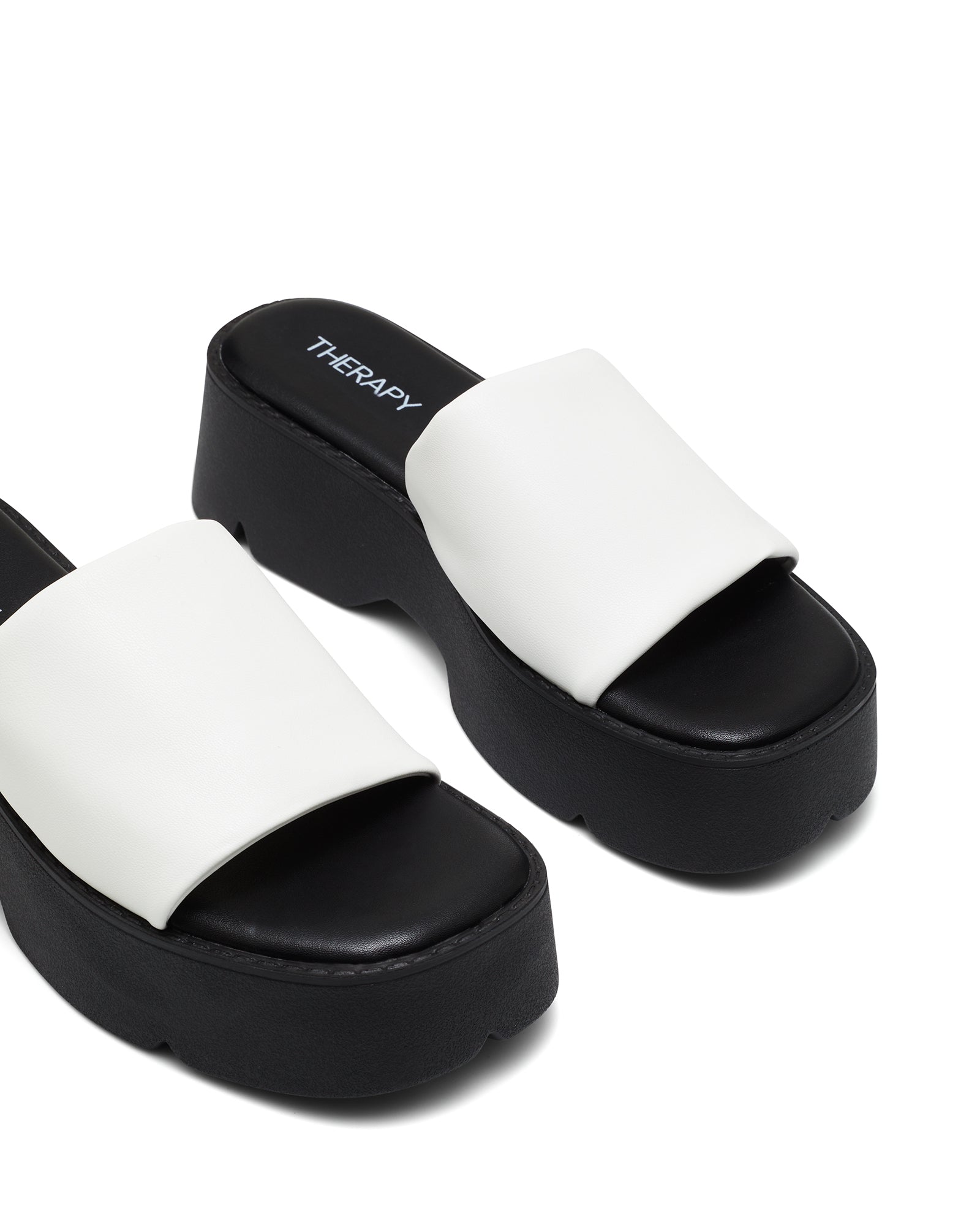 Therapy Shoes Kali White | Women's Sandals | Slides | Platform | Flatform