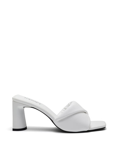 Therapy Shoes Kardi White | Women's Heels | Sandals | Mule | Padded