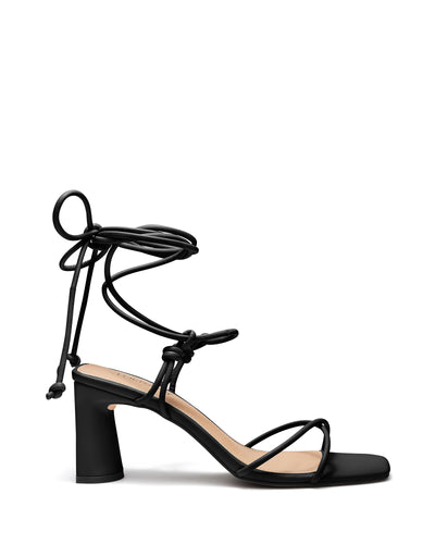 Therapy Shoes Karma Black | Women's Heels | Sandals | Tie Up | Dress