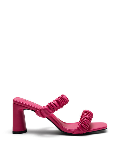 Therapy Shoes Kava Magenta | Women's Heels | Sandals | Mule | Ruched