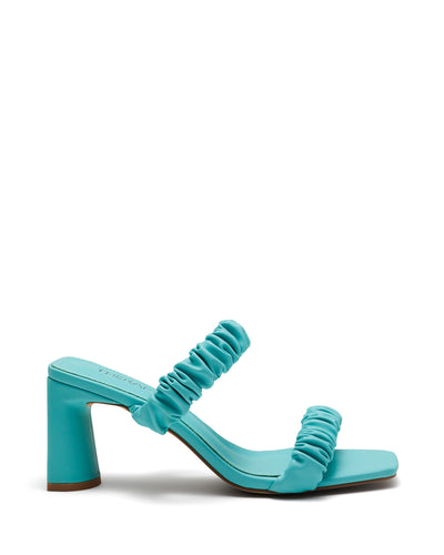 Therapy Shoes Kava Seafoam | Women's Heels | Sandals | Mule | Ruched