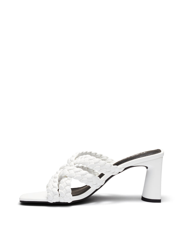Therapy Shoes Kawaii White | Women's Heels | Sandals | Mule | Woven